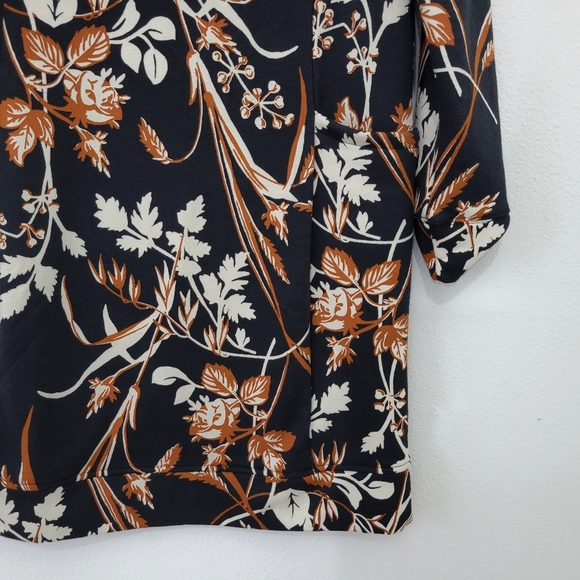 Columbia Cozy Floral Fleece Shift Dress Winter Women's Medium - Picture 2 of 5